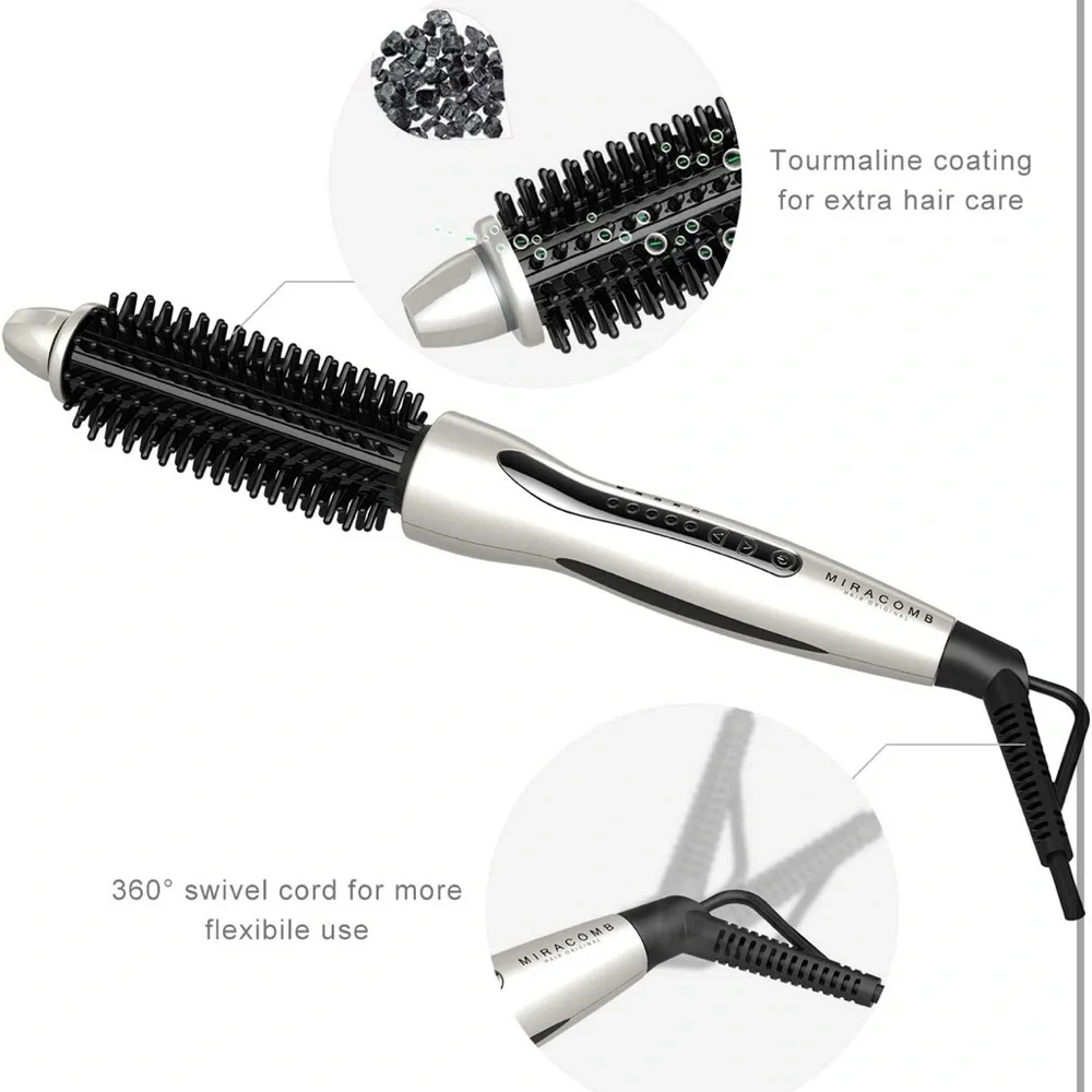 Hair Curler Straightening Brush - Picture 3 of 7